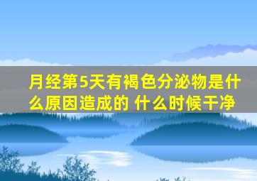 月经第5天有褐色分泌物是什么原因造成的 什么时候干净